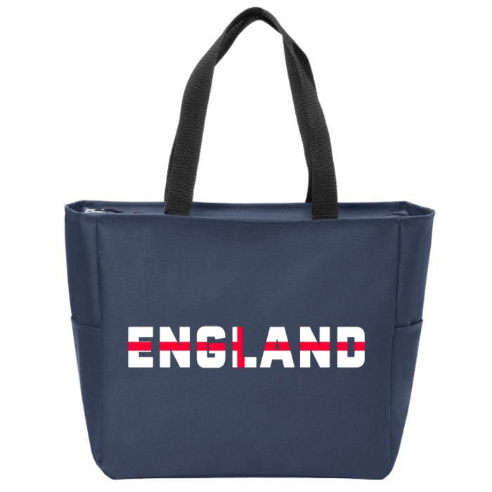 England Flag Classic Logo Zip Tote Bag