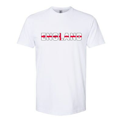 England Flag Classic Logo Softstyle® CVC T-Shirt