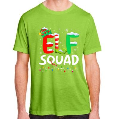 Elf Family Christmas Matching Pajamas Xmas Elf Squad Adult ChromaSoft Performance T-Shirt