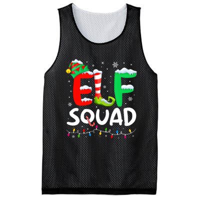 Elf Family Christmas Matching Pajamas Xmas Elf Squad Mesh Reversible Basketball Jersey Tank