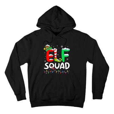 Elf Family Christmas Matching Pajamas Xmas Elf Squad Tall Hoodie