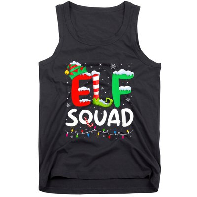 Elf Family Christmas Matching Pajamas Xmas Elf Squad Tank Top