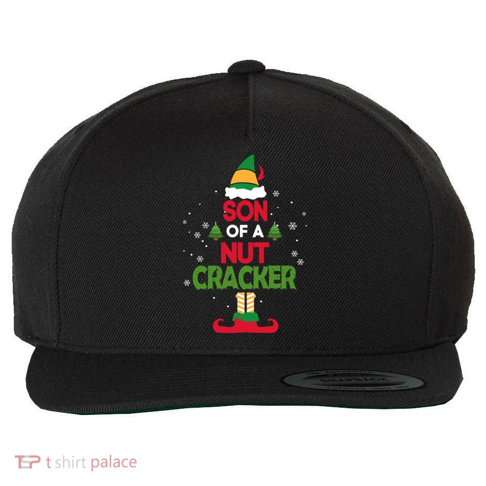 Elf Funny Christmas Son Of A Nutcracker! Wool Snapback Cap