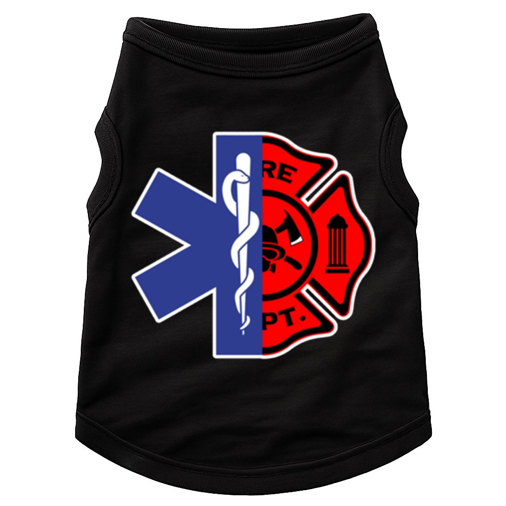 Emt Firefighter Cute Gift Firefighter Two Sided Ems Gift Doggie Tank