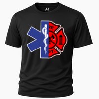 Emt Firefighter Cute Gift Firefighter Two Sided Ems Gift Cooling Performance Crew T-Shirt