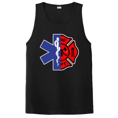 Emt Firefighter Cute Gift Firefighter Two Sided Ems Gift PosiCharge Competitor Tank