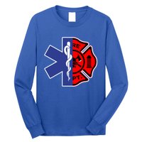 Emt Firefighter Cute Gift Firefighter Two Sided Ems Gift Long Sleeve Shirt