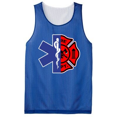 Emt Firefighter Cute Gift Firefighter Two Sided Ems Gift Mesh Reversible Basketball Jersey Tank