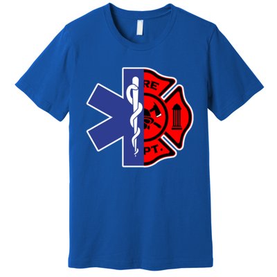 Emt Firefighter Cute Gift Firefighter Two Sided Ems Gift Premium T-Shirt