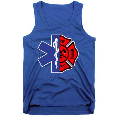 Emt Firefighter Cute Gift Firefighter Two Sided Ems Gift Tank Top