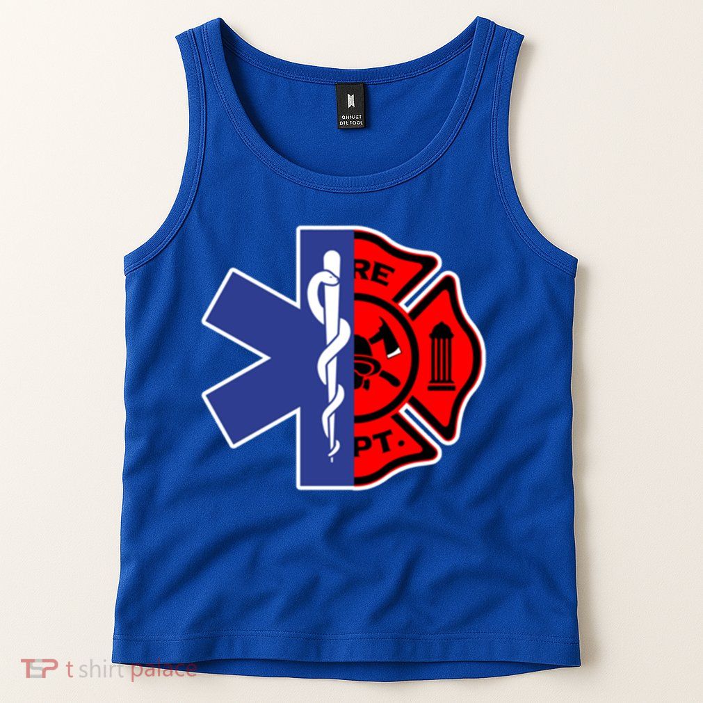 Emt Firefighter Cute Gift Firefighter Two Sided Ems Gift Tank Top