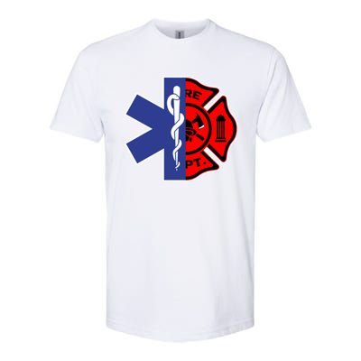 Emt Firefighter Cute Gift Firefighter Two Sided Ems Gift Softstyle CVC T-Shirt