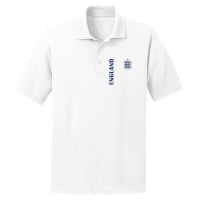 England Football Crest PosiCharge RacerMesh Polo