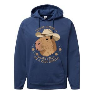 Embarrassing Funny Capybara Inappropriate Humor Performance Fleece Hoodie