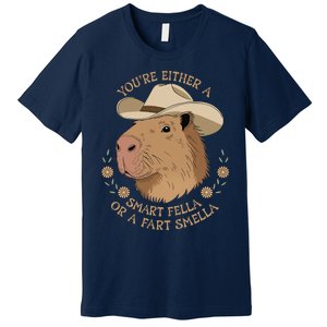 Embarrassing Funny Capybara Inappropriate Humor Premium T-Shirt