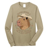 Embarrassing Funny Capybara Inappropriate Humor Long Sleeve Shirt