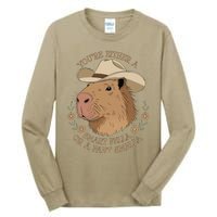 Embarrassing Funny Capybara Inappropriate Humor Tall Long Sleeve T-Shirt