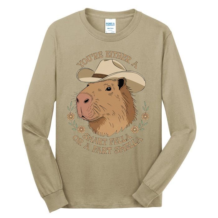 Embarrassing Funny Capybara Inappropriate Humor Tall Long Sleeve T-Shirt