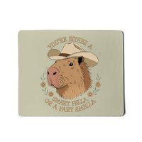 Embarrassing Funny Capybara Inappropriate Humor Mousepad