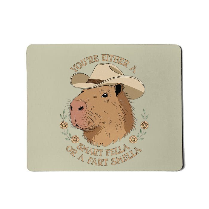 Embarrassing Funny Capybara Inappropriate Humor Mousepad