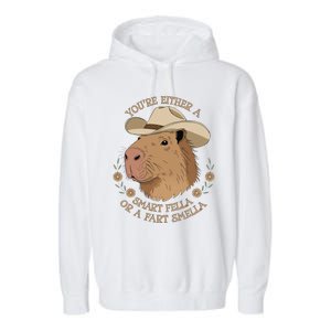 Embarrassing Funny Capybara Inappropriate Humor Garment-Dyed Fleece Hoodie