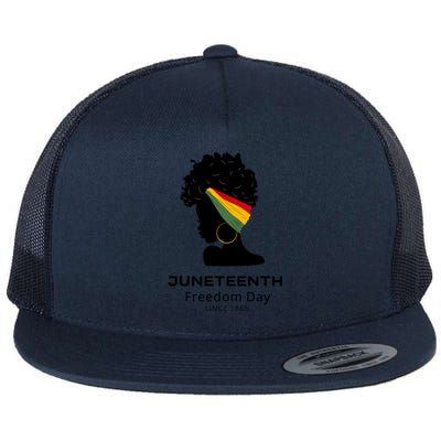 Empowering Freedom Celebrate Junenth Queen With Style Cute Gift Flat Bill Trucker Hat