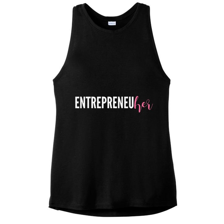 Entrepreneur Female Ceo Girl Creator Maker Ladies PosiCharge Tri-Blend Wicking Tank