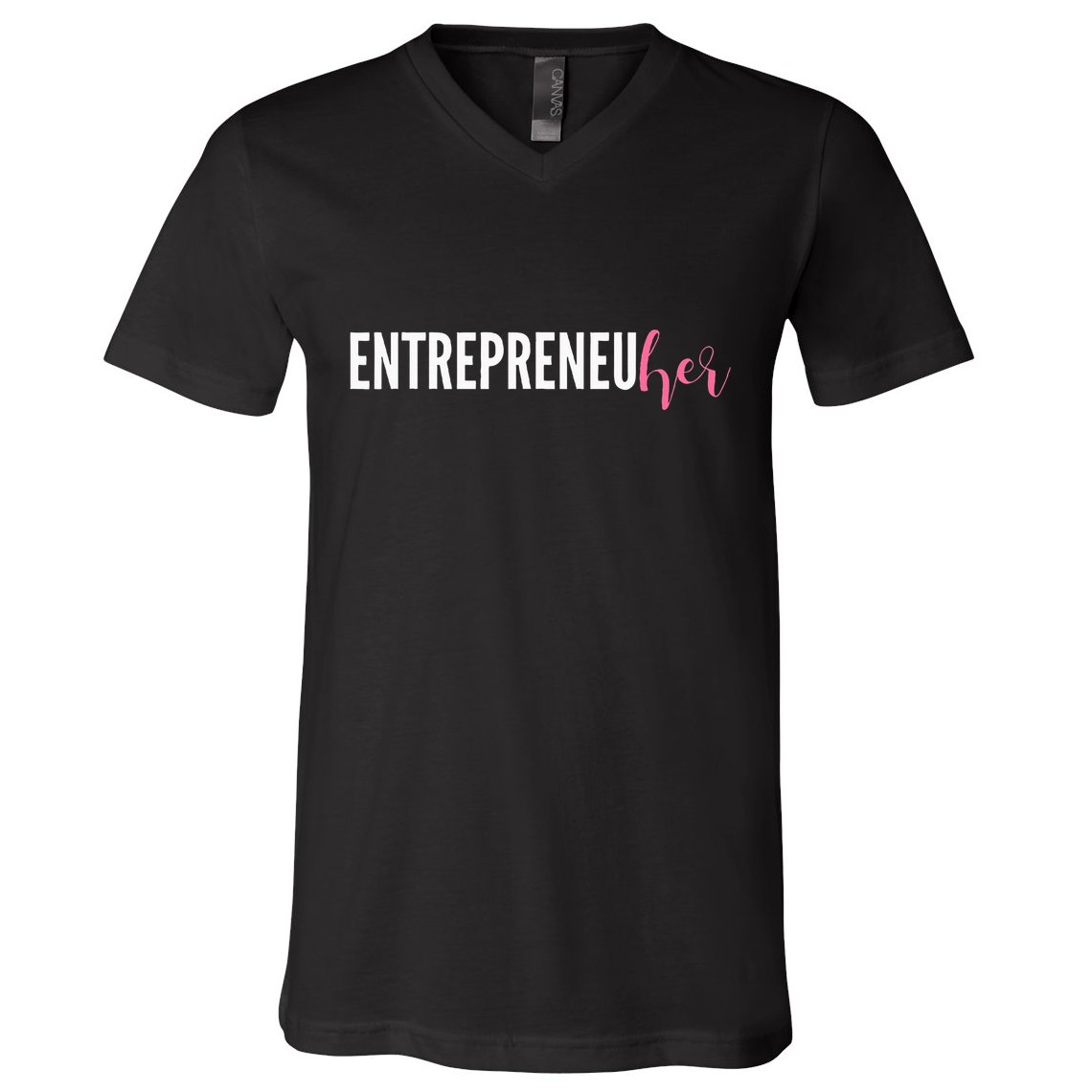 Entrepreneur Female Ceo Girl Creator Maker V-Neck T-Shirt
