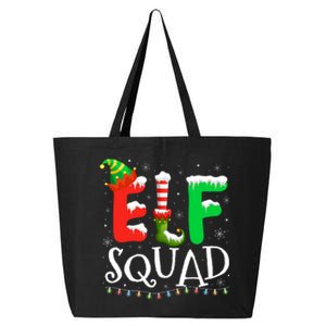 Elf Family Christmas Matching Pajamas Xmas Elf Squad 25L Jumbo Tote