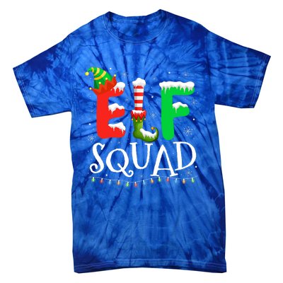 Elf Family Christmas Matching Pajamas Xmas Elf Squad Tie-Dye T-Shirt