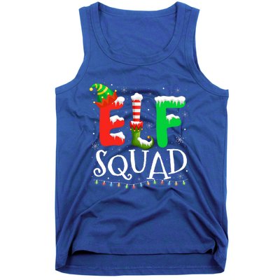 Elf Family Christmas Matching Pajamas Xmas Elf Squad Tank Top