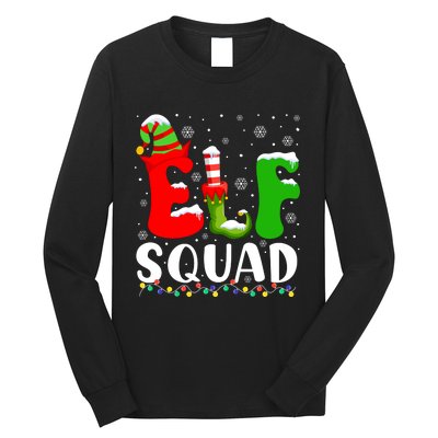 Elf Family Christmas Matching Pajamas Xmas Elf Squad Long Sleeve Shirt