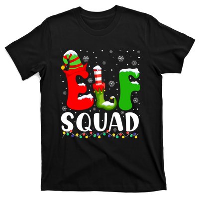 Elf Family Christmas Matching Pajamas Xmas Elf Squad T-Shirt