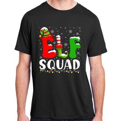 Elf Family Christmas Matching Pajamas Xmas Elf Squad Adult ChromaSoft Performance T-Shirt