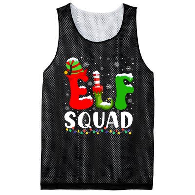 Elf Family Christmas Matching Pajamas Xmas Elf Squad Mesh Reversible Basketball Jersey Tank