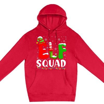 Elf Family Christmas Matching Pajamas Xmas Elf Squad Premium Pullover Hoodie