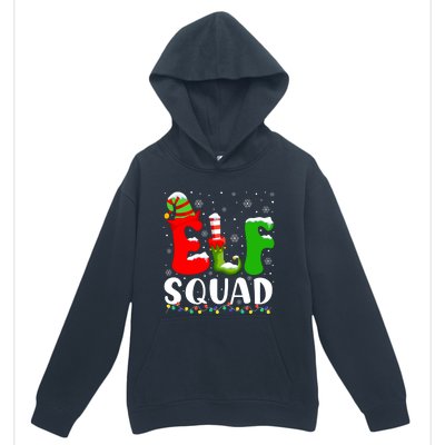 Elf Family Christmas Matching Pajamas Xmas Elf Squad Urban Pullover Hoodie