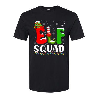 Elf Family Christmas Matching Pajamas Xmas Elf Squad Softstyle CVC T-Shirt