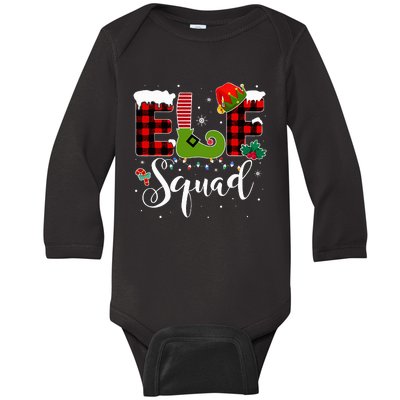 Elf Family Christmas Matching Pajamas XMas Elf Squad  Baby Long Sleeve Bodysuit