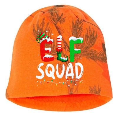 Elf Family Christmas Matching Pajamas Xmas Elf Squad  Kati - Camo Knit Beanie