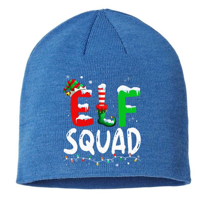 Elf Family Christmas Matching Pajamas Xmas Elf Squad  Sustainable Beanie