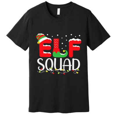 Elf Family Christmas Matching Pajamas Xmas Elf Squad Premium T-Shirt