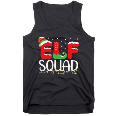 Elf Family Christmas Matching Pajamas Xmas Elf Squad Tank Top