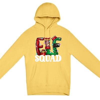 Elf Family Christmas Matching Pajamas Xmas Funny Elf Squad Meaningful Gift Premium Pullover Hoodie