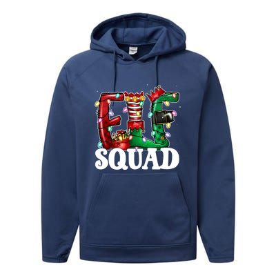 Elf Family Christmas Matching Pajamas Xmas Funny Elf Squad Meaningful Gift Performance Fleece Hoodie