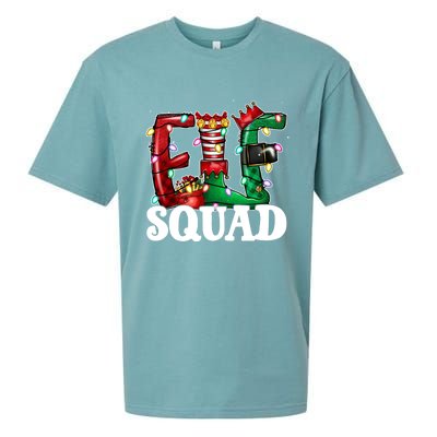 Elf Family Christmas Matching Pajamas Xmas Funny Elf Squad Meaningful Gift Sueded Cloud Jersey T-Shirt