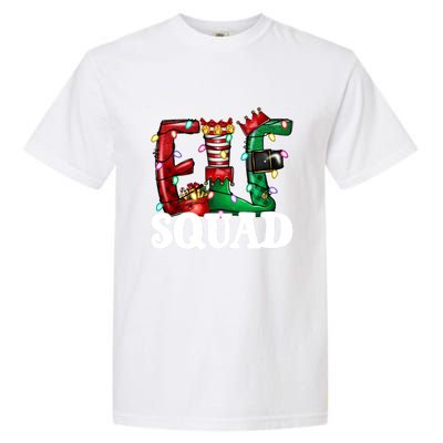 Elf Family Christmas Matching Pajamas Xmas Funny Elf Squad Meaningful Gift Garment-Dyed Heavyweight T-Shirt