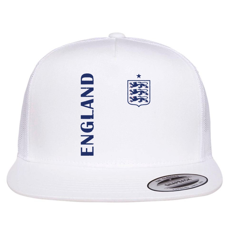 England Football Crest Flat Bill Trucker Hat