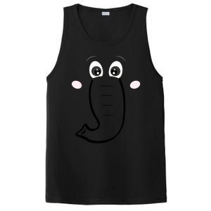 Elephant Face Cartoon Style Easy Halloween Costume PosiCharge Competitor Tank