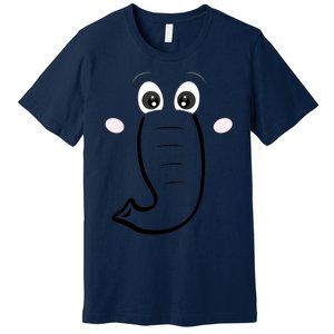 Elephant Face Cartoon Style Easy Halloween Costume Premium T-Shirt